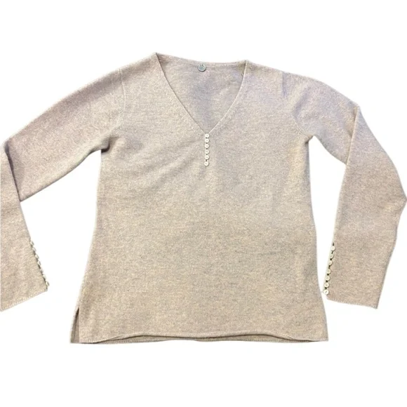 Margaret O’Leary Cashmere Sweater S lilac